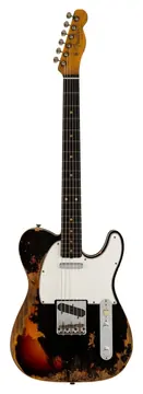 Fender S20 LTD 59 Telecaster Custom Shop RW Super Heavy Relic Aged Black Over 3-Tone Sunburst