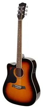 Richwood RD-12LCESB Chitarra acustica mancina elettrificata LEFT HAND