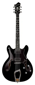 Hagstrom Viking -09 Vintage Hollowbody E-Gitarre, black