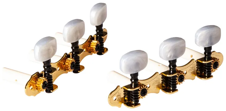 Ortega - ORTEGA Mechanik Satz - Gold / Weiß - Tuning Machines OTM-FAMILYPRO