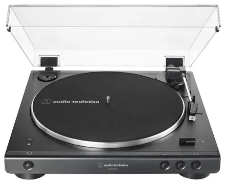 Audio-Technica AT-LP60XBT Giradischi con trasmissione cinghia e Bluetooth, Nero