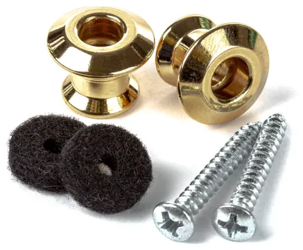 Dunlop Dual Design Strap Button Set | Gold