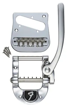 Bigsby B5 Telecaster Vibrato Kit with Fender F Stamp, Chrome