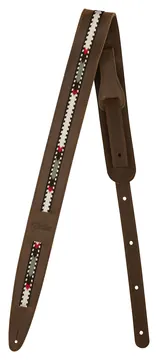 Fender Paramount Acoustic Guitar Leather Strap, Brown