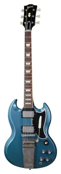 Gibson Sg Standard 1964 Riedizione con Maestro Ultra Light Aged Pelham Blue Cs Mlc