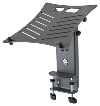 K&M 12196 -55 Laptop-Ständer zur Tischmontage, schwarz