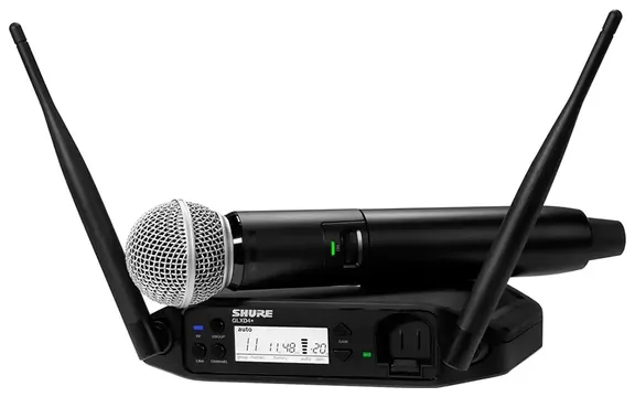 Shure Microfone Shure Sem Fio de Mão GLXD24+BR/BETA58-Z3 Digital Dual Band