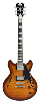 D'Angelico Premier Mini DC Dunkler Iced Tea Burst
