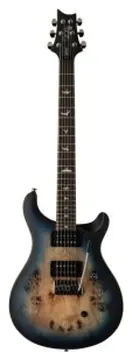 PRS SE ''exotic'' Custom 24-08 Poplar Burl Lake Blue Midnight Burst Ltd.