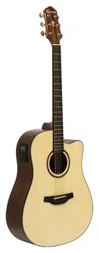 Crafter Dreadnought Electro Acoustic Guitar, Natural HD100-CE-N