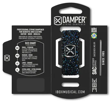 Ibox Damper Abafador Ibox DAMD04 Medium Para Instrumento de Cordas - Azul Scaled