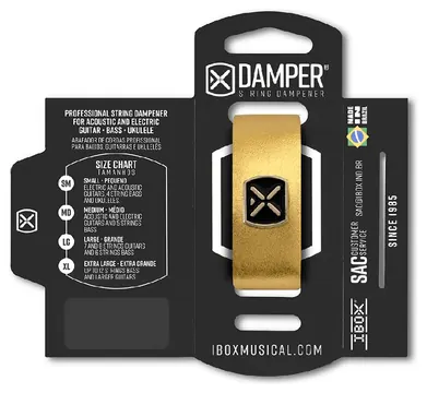 Ibox Damper Abafador Ibox DMMD02 Medium Para Instrumento de Cordas - Dourado