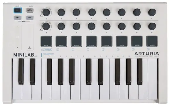 Arturia Minilab MK3 WH Clavier Maitre Usb 25 Touches Blanc