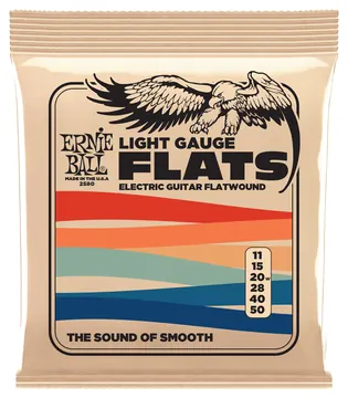 Ernie Ball EB2580 Flatwound Gitarrensaiten