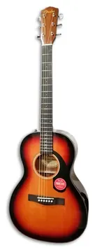 Guitarra Acústica Fender CP 60S Parlor Spruce Maciço Mogno WN Sunburst
