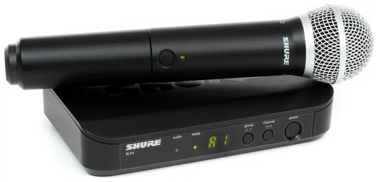 Shure BLX24E/PG58 Draadloze Microfoon set