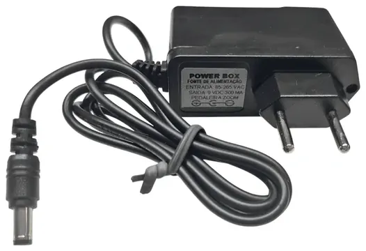 Fonte Para Pedaleira Zoom Power Box 9 VDC 300 MA