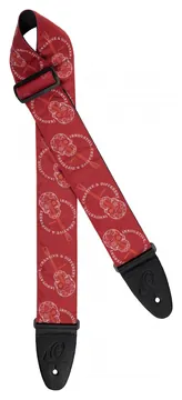 Ortega Gitarrengurt OSN-65SKBU Burgundy Skull
