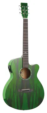 Tanglewood TA4CEGR Electro Acoustic Super Folk Cutaway Aurora Green