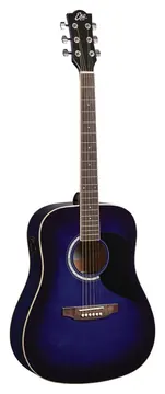Eko Ranger 6 Eq Blue Sunburst Chitarra acustica elettrificata blu sfumata