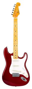 SX Stratocaster SSS MN Candy Apple Red 57 model Elektrische Gitaar