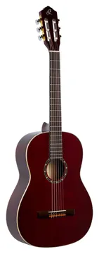 Ortega R131SN WR Konzertgitarre in Weinrot - massive Zeder