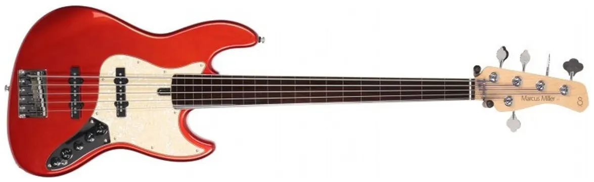 Marcus Miller Alder 5 Fretless BMR Brigt Mettalic Red