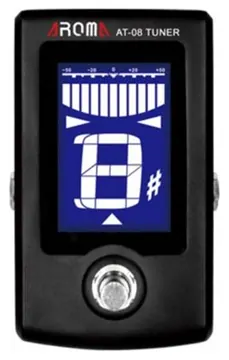 Afinador Aroma Pedal Cromatico True Bypass AT08