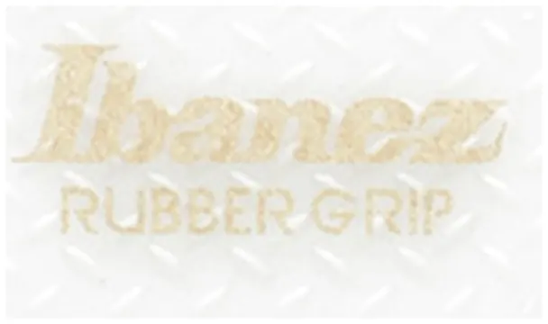Ibanez PPA16MRG-WH Medium Rubber Grip 0,8mm Grip Wizard Polyacetal Plektren, weiss (6Stück)