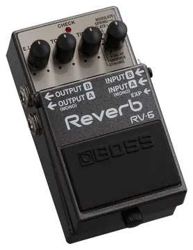 Boss RV-6 Pedale DE Reverb Compact Avec 8 Modes