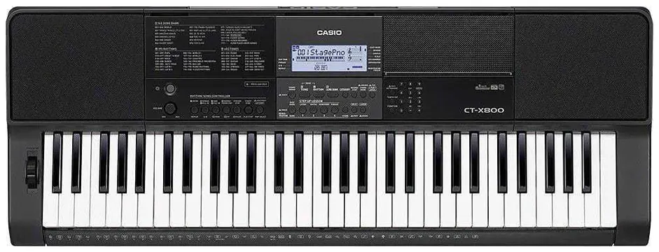 Casio Teclado Musical Ct-x800 Casio - 61 Teclas Sensitivas - 48 Polifonias - Midi/USB