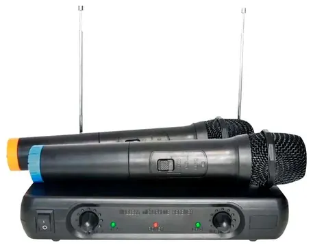 Soundvoice Microfone Sem Fio Dinâmico Cardióide Duplo Soundvoice MM-150SF