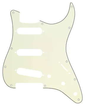 Fender Standard Stratocaster Pickguard 11 Hole Modern Style 3 Ply Mint Green