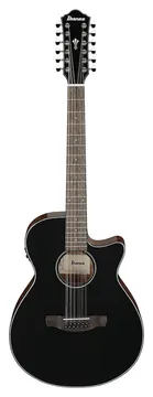 Ibanez AEG5012 - 12-String Electro-Acoustic - Black High Gloss