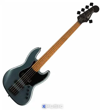 Squier Cont Active J Bass Guitar, Gunmetal Metallic