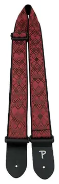 Gitarrengurt Perri's Satin Rot