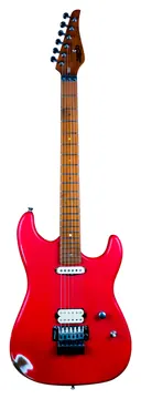 Jet Guitars JS-850 RLC, S-style Red 'relic'