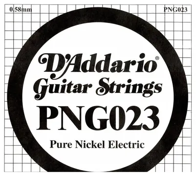 d'Addario Corda singola per chitarra elettrica in nichel puro .023