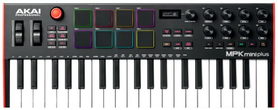 Akai Mpk Mini Plus Clavier Maitre Usb - 37 Touches / 8 Pads