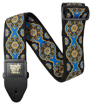 Ernie Ball 5634 Jacquard Gewebe-Gitarrengurt (50mm), kaleidoscope blue