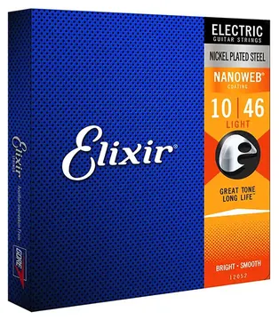 Elixir Encordoamento para Guitarra Elixir 12052 Light Nanoweb 0.010