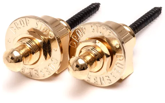 Duesenberg Strap Locks, Drop Stop, Gold