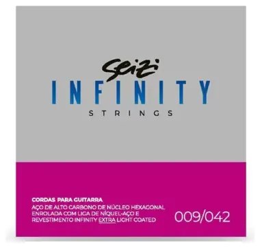 Seizi Encordoamento Para Guitarra Seizi Infinity 009 Extra Light Coated (9169)