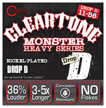 Cleartone 9456 Electric EMP Heavy DropD 011-056 Nickel-Plated Steel. Saiten für E-Gitarre