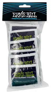 Ernie Ball 4248 Wonder Wipes Polish Poliertücher zur Korpuspflege, 20-Pack