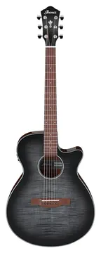 Ibanez AEG70TCH Transparent Charcoal Burst High Gloss Westerngitaar met Element