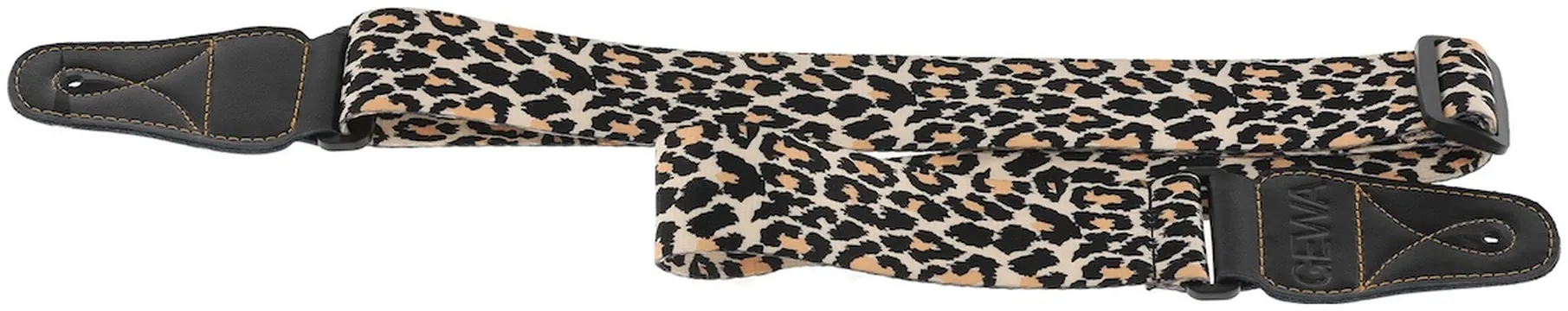 Gewa 531.525 Guitarstrap Leopard Gitarrengurt Animal Edition (50mm)