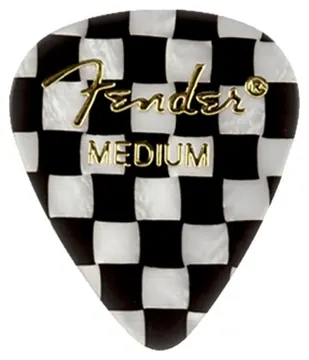 Fender 351 Premium Checker Plectrums, Medium, Set van 12