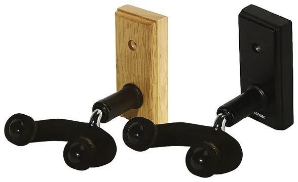 Gewa 518.199 GH-10B Gitarren-Wandhalter, schwarz