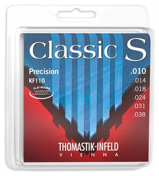 Jogo de Cordas Thomastik KF110 Classic S Flat Wound 010 para Guitarra Clássica